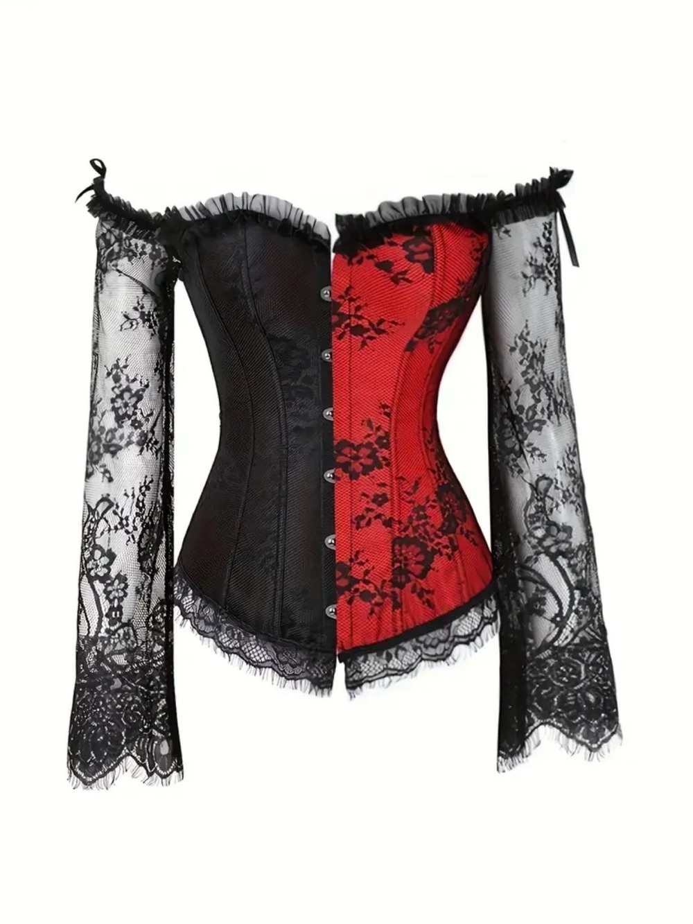 XL Lace Off-Shoulder Corset Top NWT